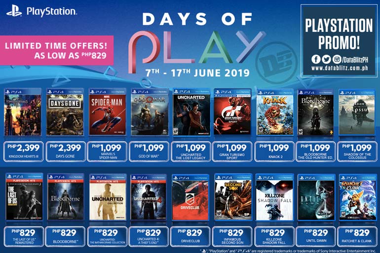 days of play 2019